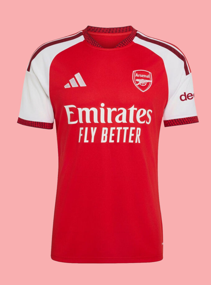Arsenal FC 2026/27 Home Shirt in Red and White